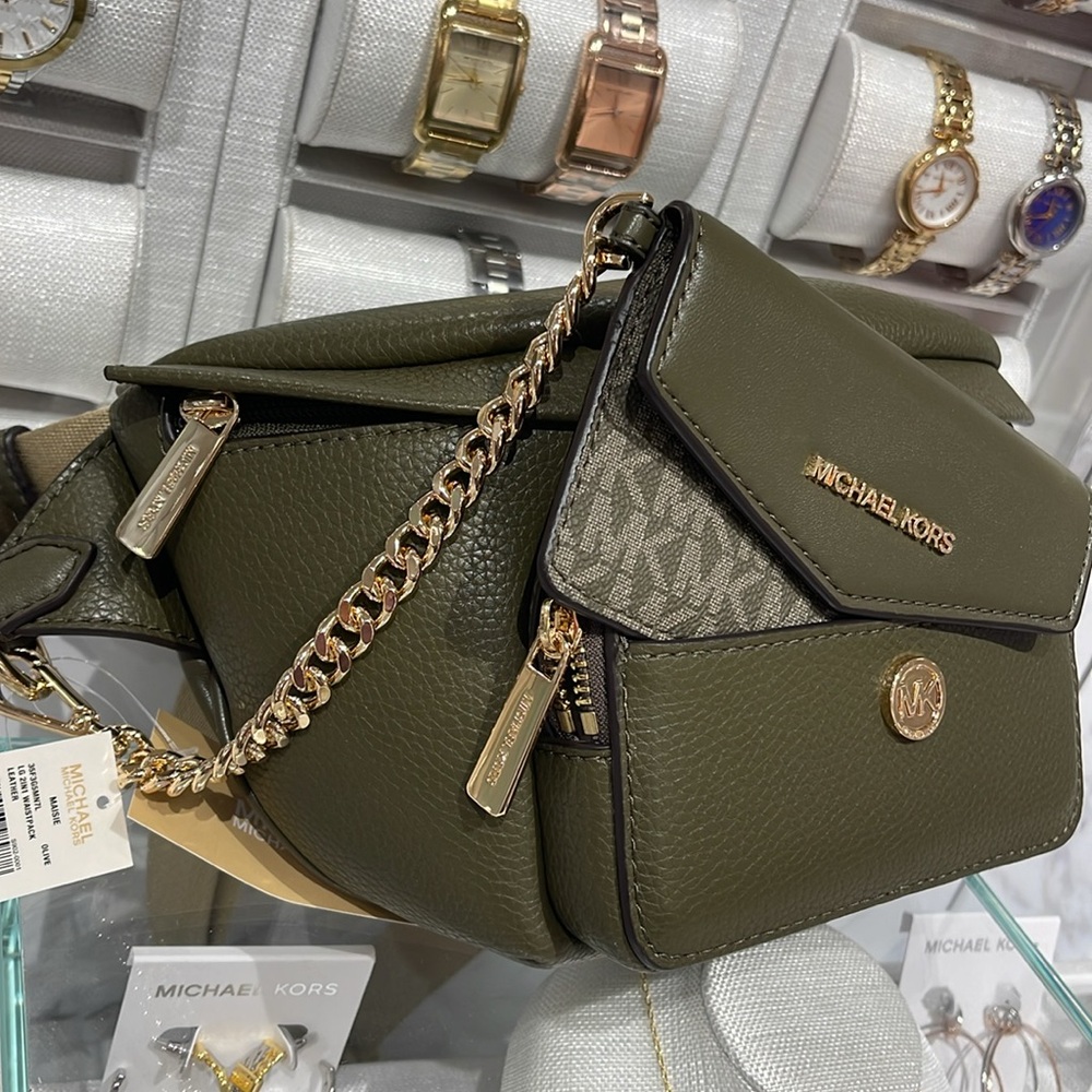 Michael Kors Maisie Lg Leather 2-in-1 Sling Waist Fanny Packs Crossbody NWT
… - Picture 2 of 16